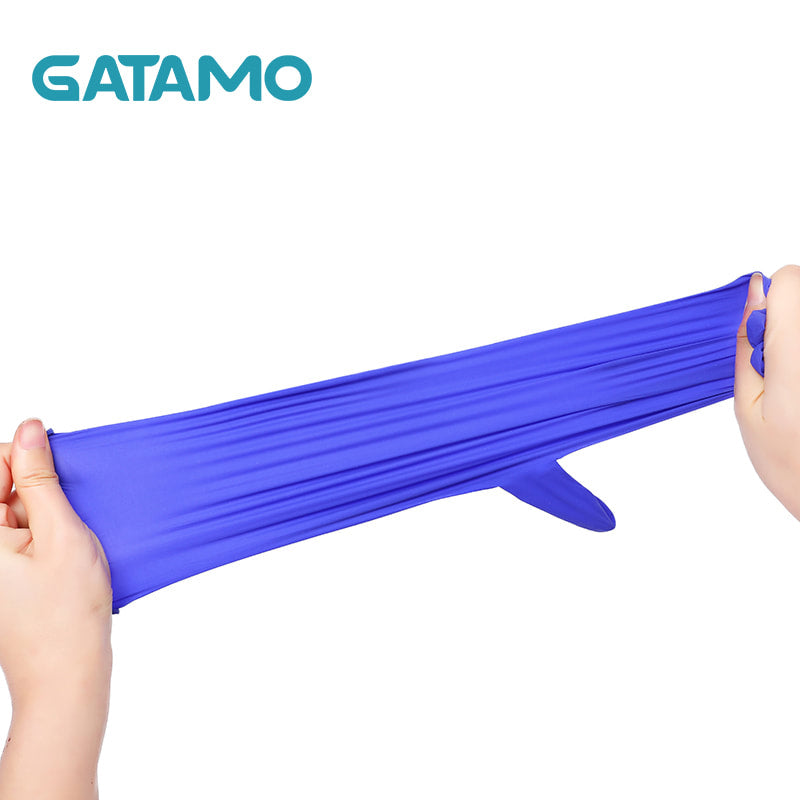 GATAMO Powder Free 100% Pure Nitrile Gloves - Purple