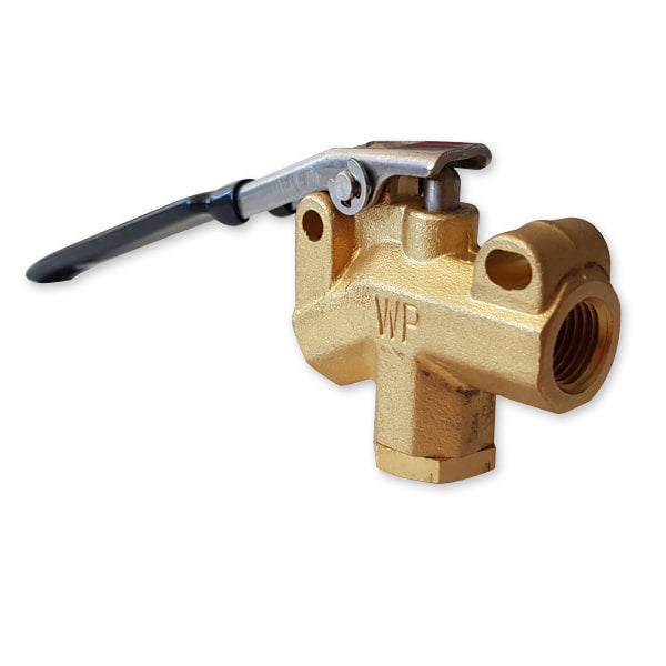 Westpak Carpet Cleaning Wand Brass Angle Valve 1/4