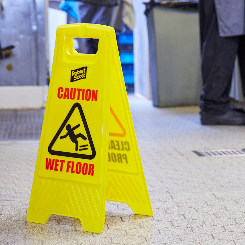 Caution Wet Floor/Clean In Progress Standard Sign