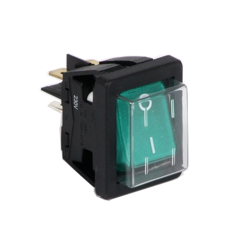 Rocker switch illuminated 230V 16A