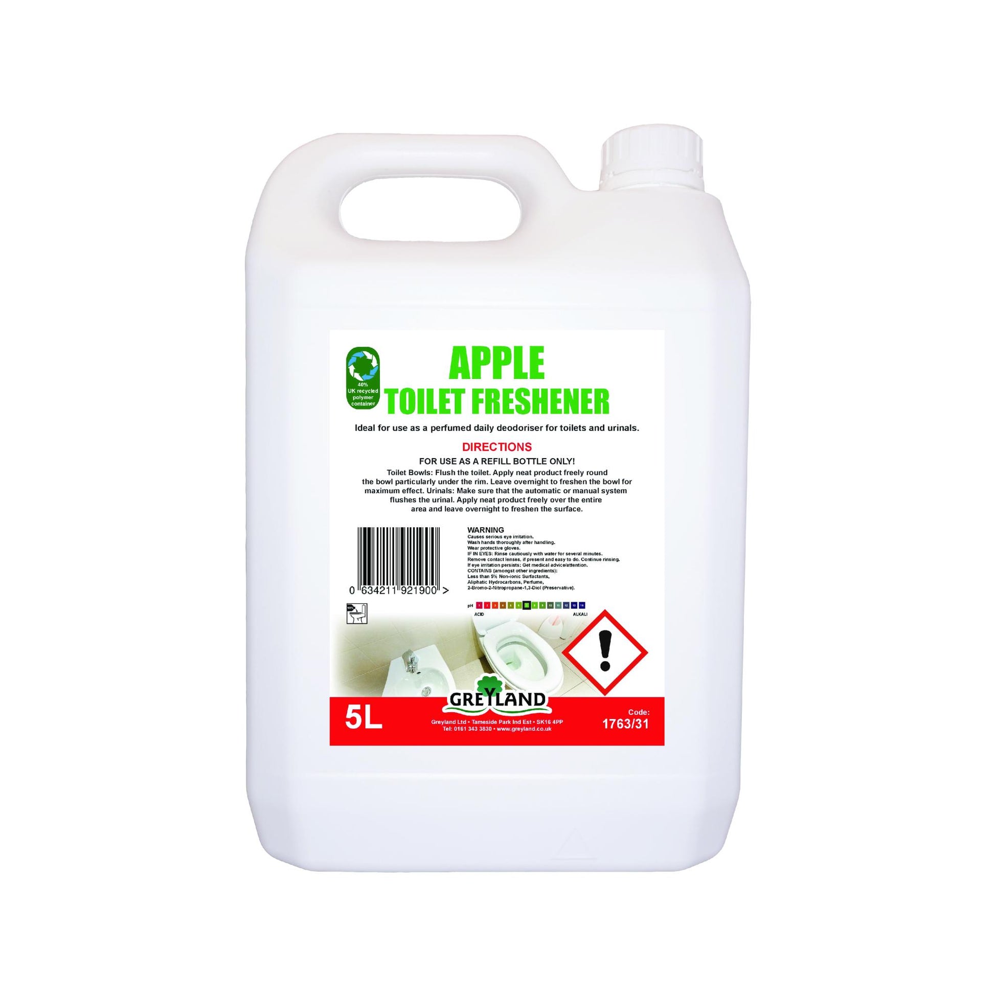 Apple toilet freshener five litre