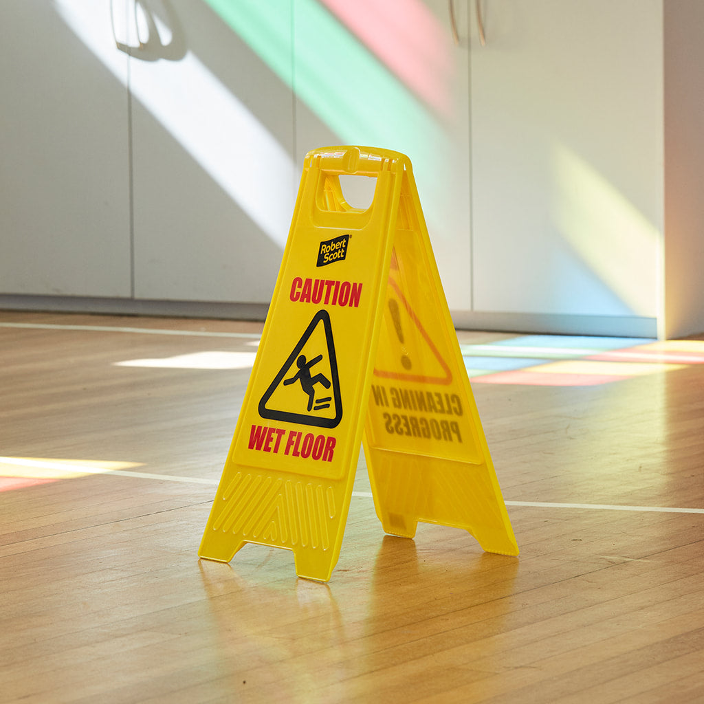 Caution Wet Floor/Clean In Progress Standard Sign