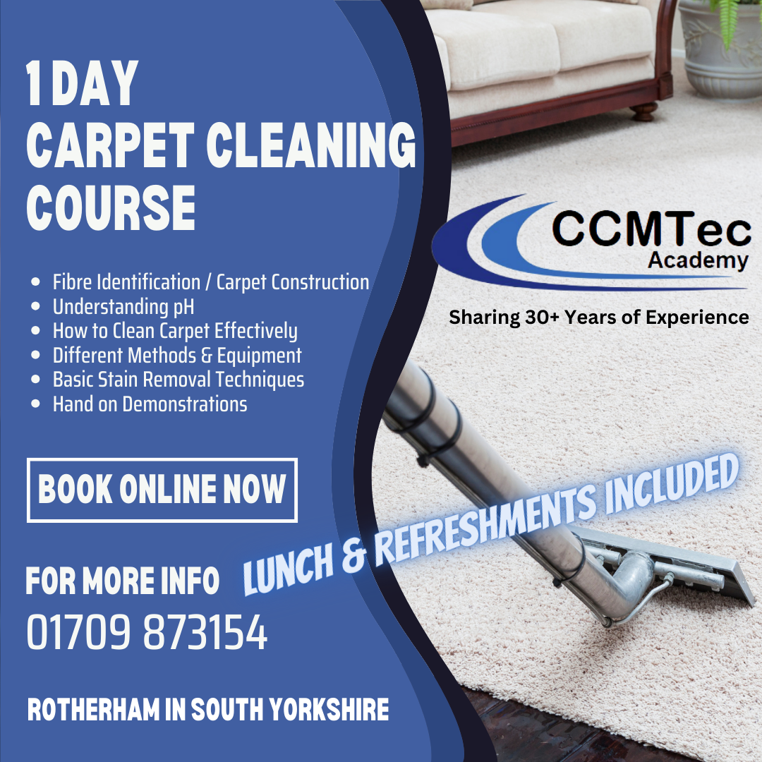 1 Day Carpet Cleaning Training Course 20/02/25