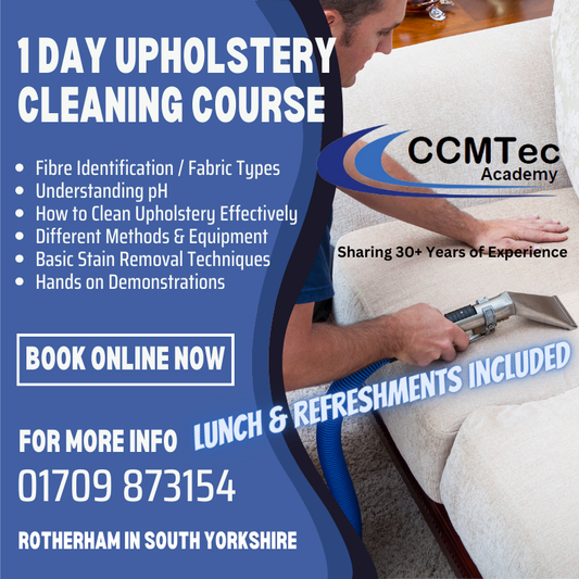 1 Day Upholstery Cleaning Training Course 21/02/25