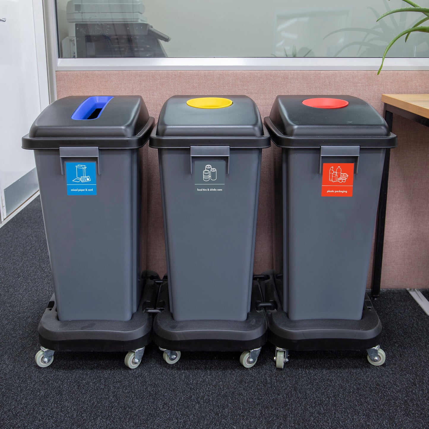 60L Recycling Dolly Bin Kit