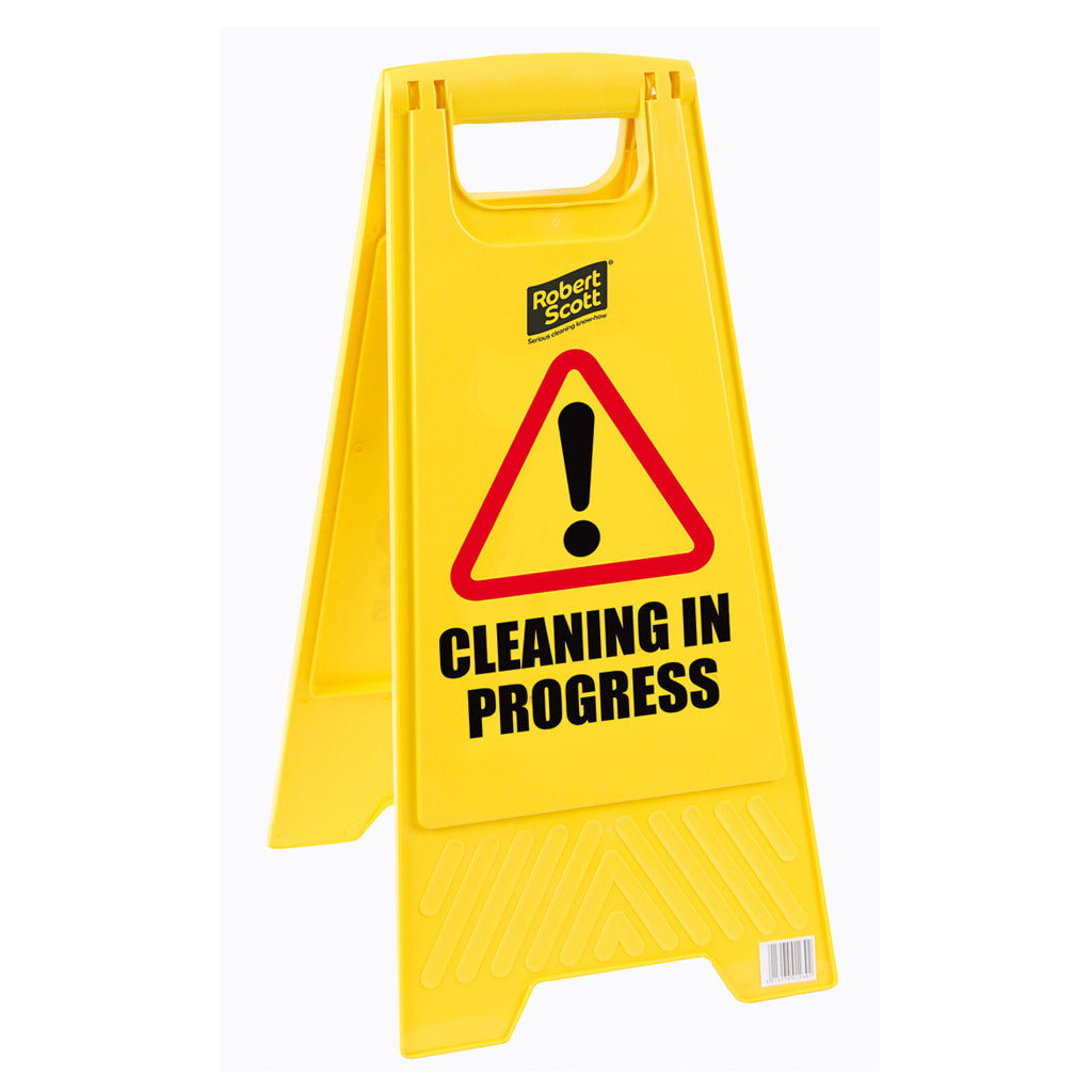 Caution Wet Floor/Clean In Progress Standard Sign