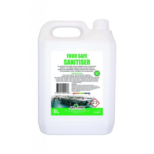 Greyland food safe sanitiser five litre