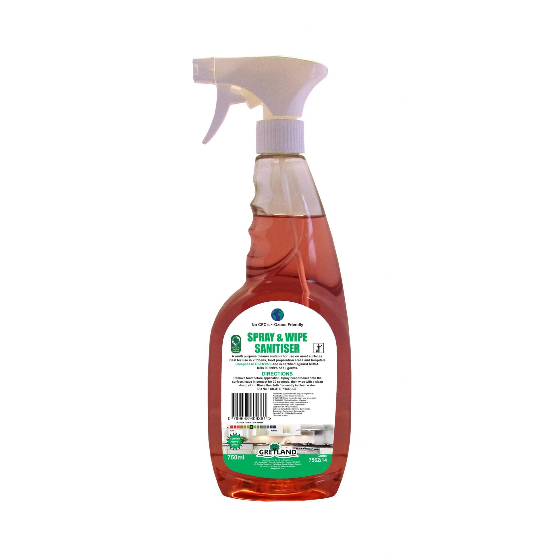 Greyland spray and wipe sanitiser