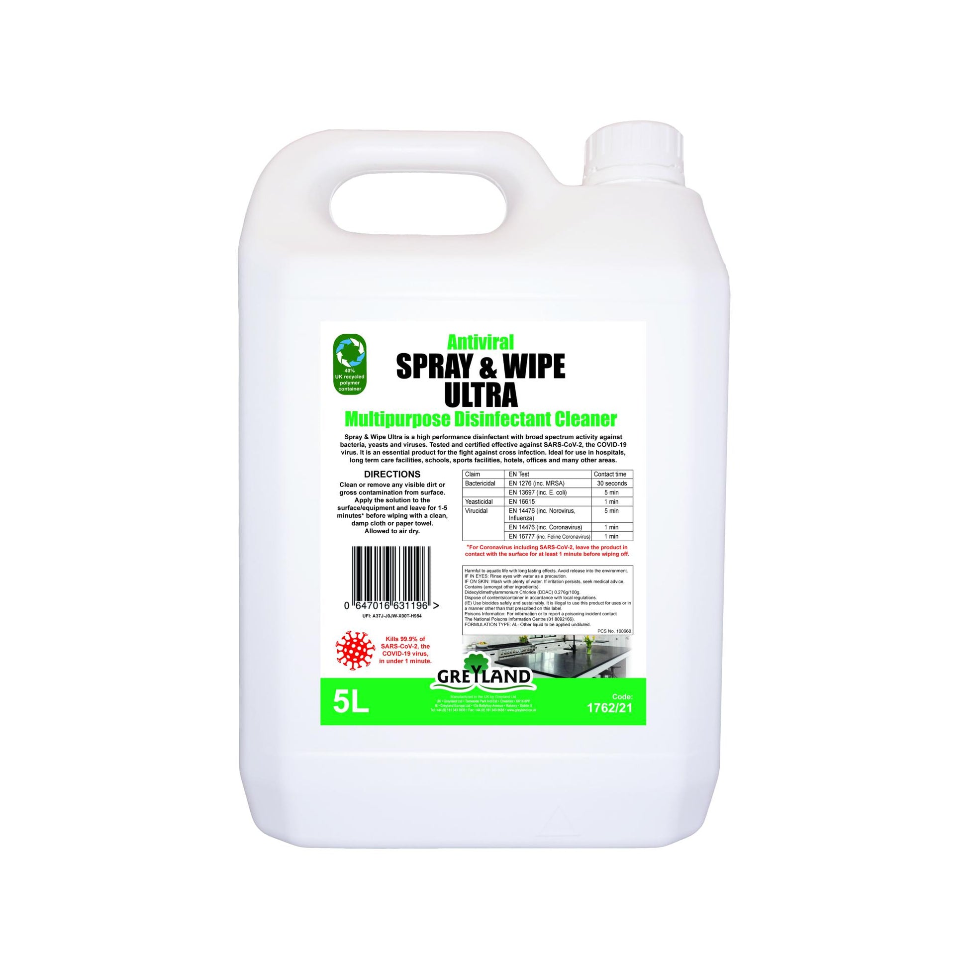 Greyland spray and wipe ultra five litre