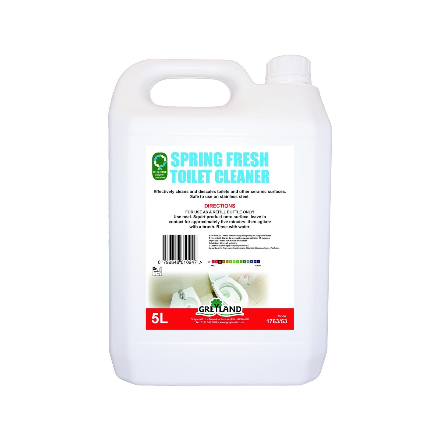 Greyland spring fresh toilet freshener five litre