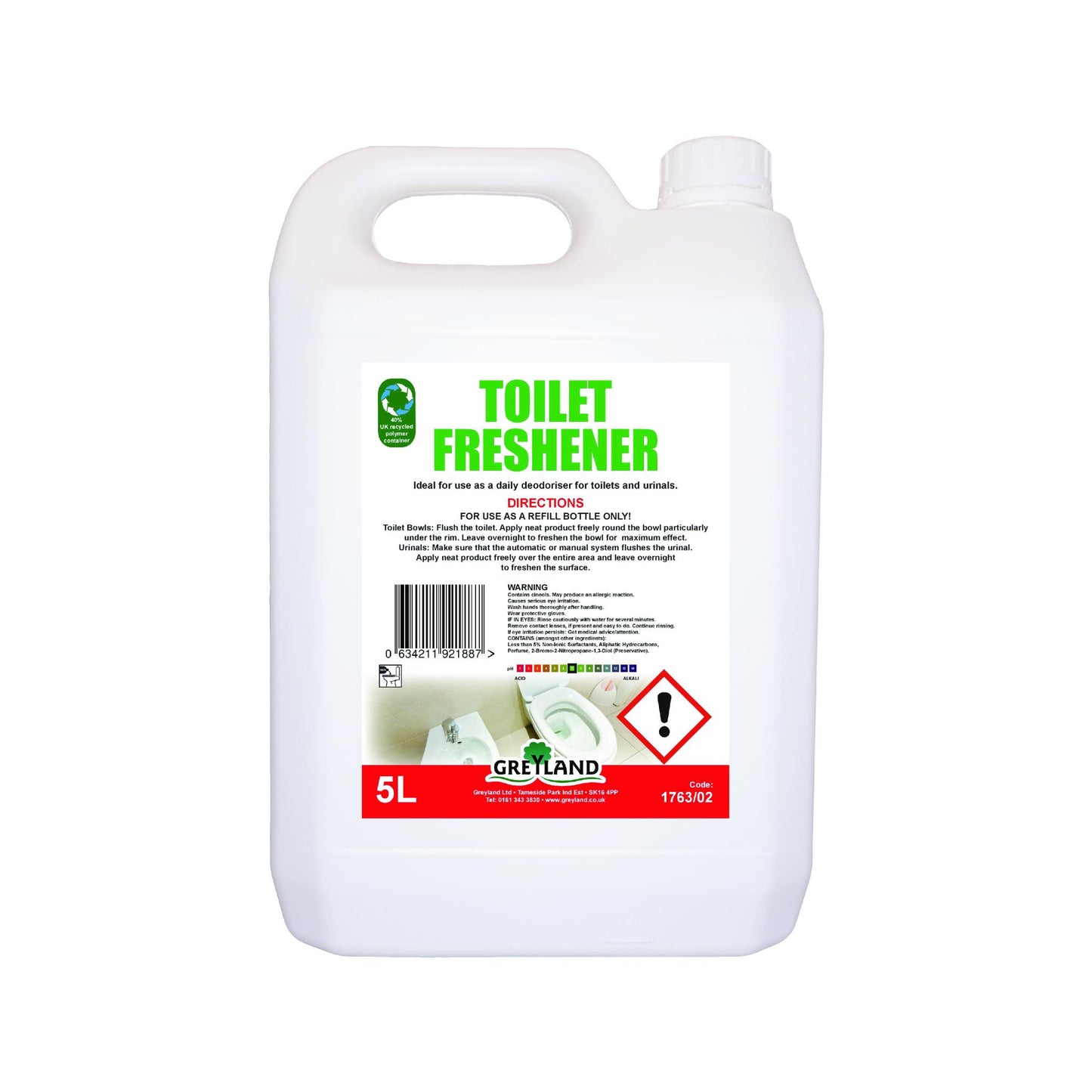 Greyland toilet cleaner freshener five litrre