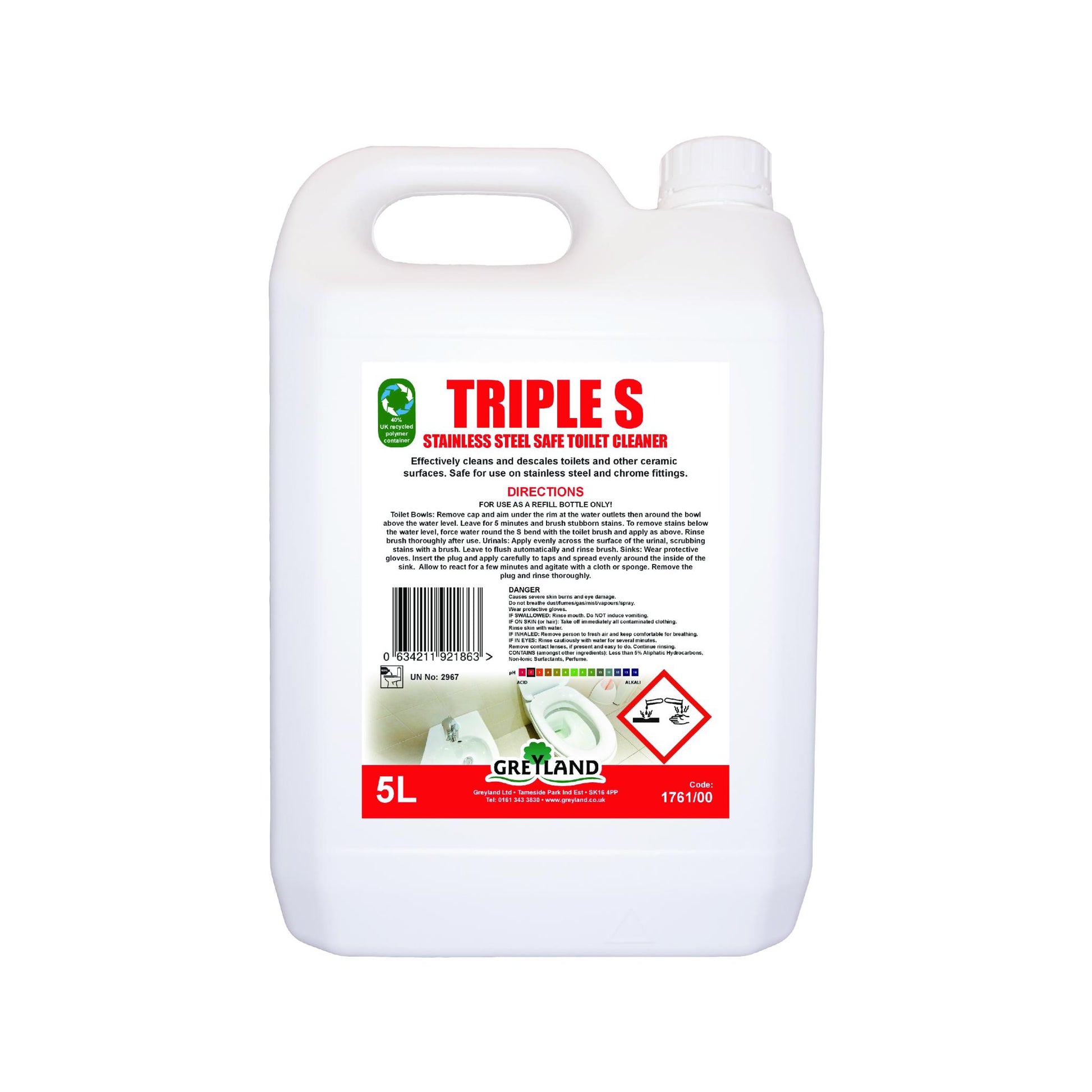 Greyland triple s toilet cleaner five litre