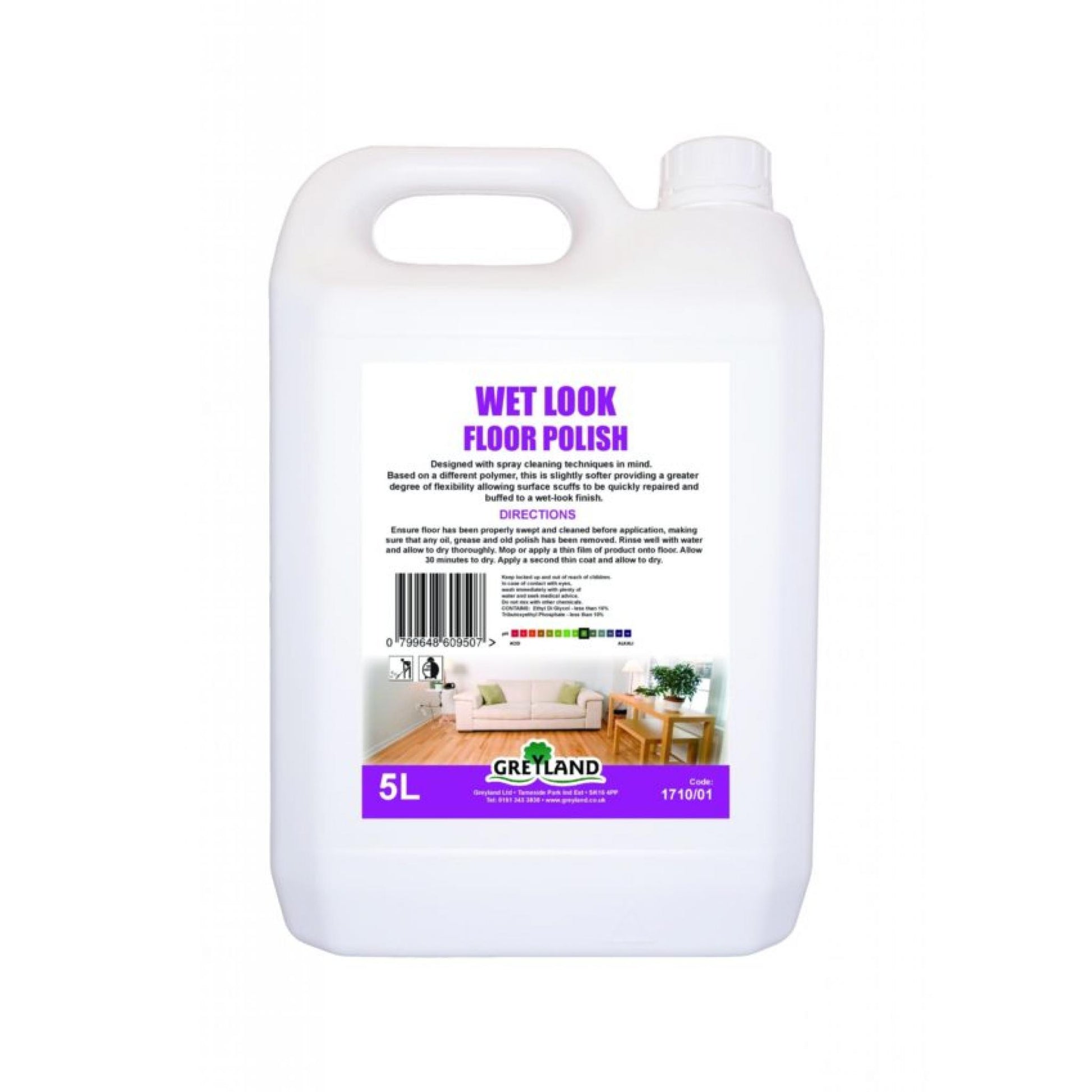 Greyland wet look floor polish five litre