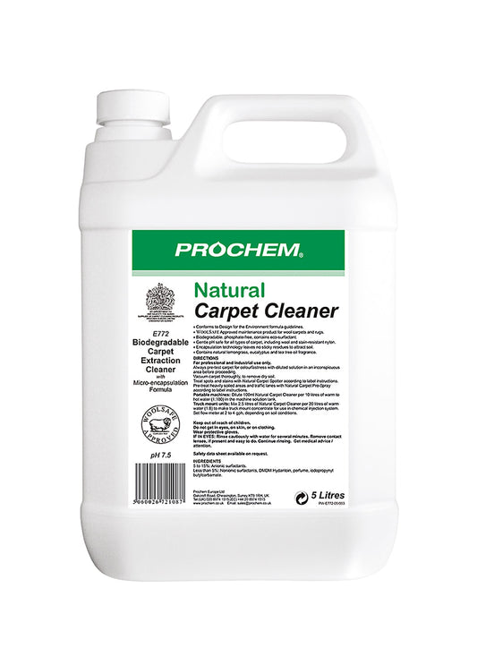 Prochem natural carpet cleaner